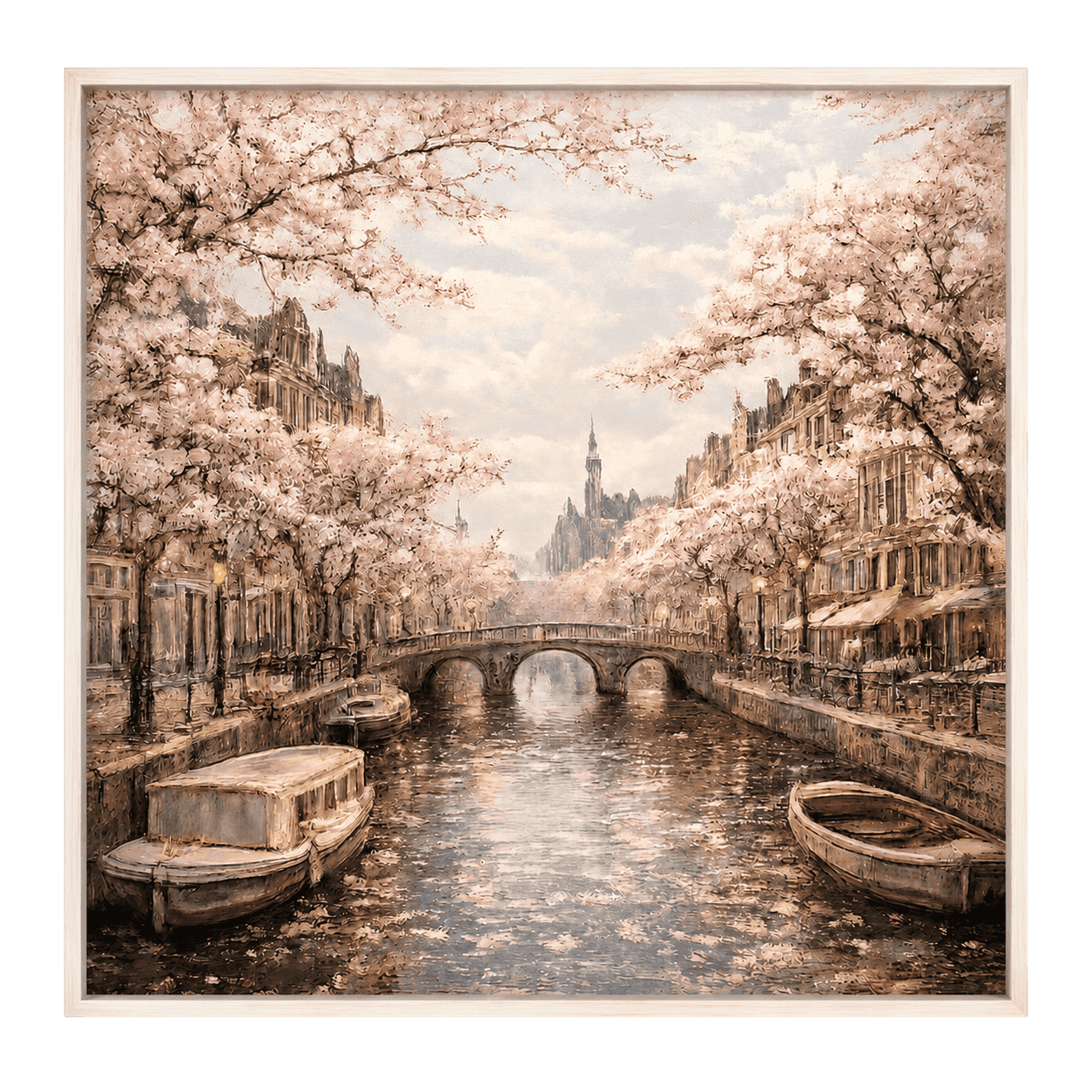 Cherry Blossoms Along the Canal
