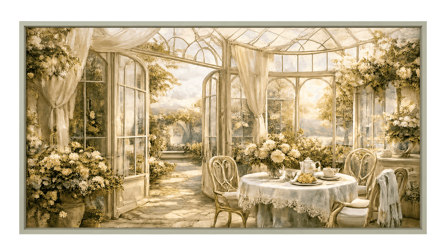 Morning Tea in the Conservatory