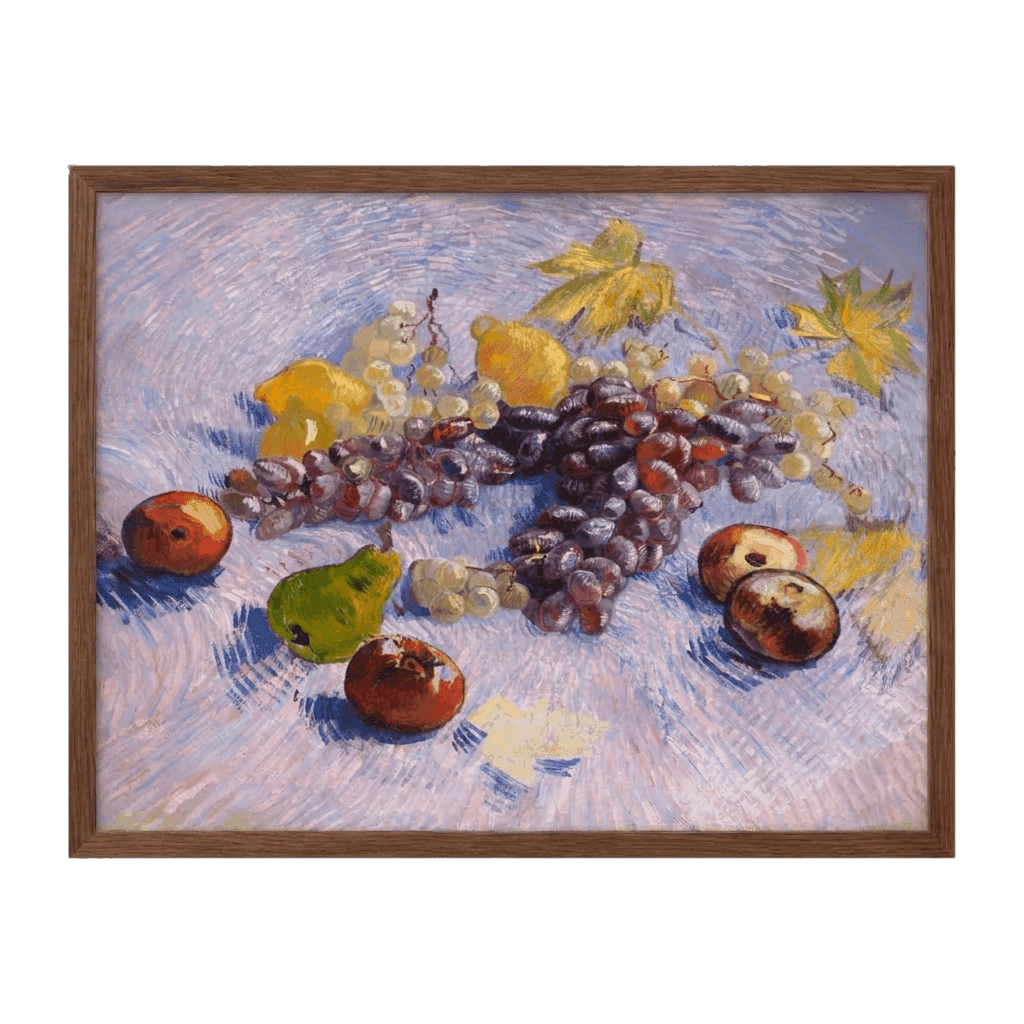 Grapes, Lemons, Pears, and Apples