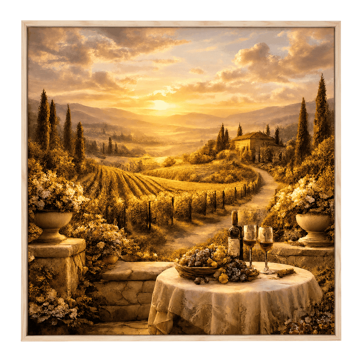 Golden Hour Vineyard