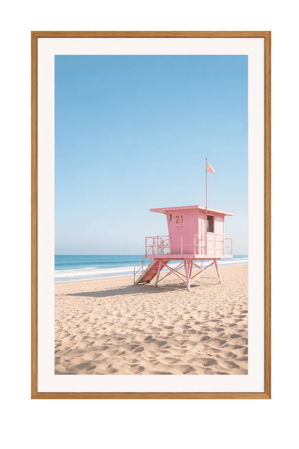 The Pink Lifeguard Tower